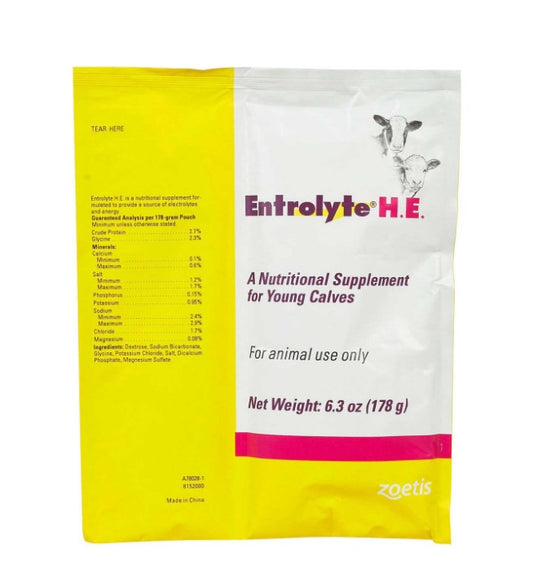 Entrolyte H.E. Nutritional Supplement for Young Calves