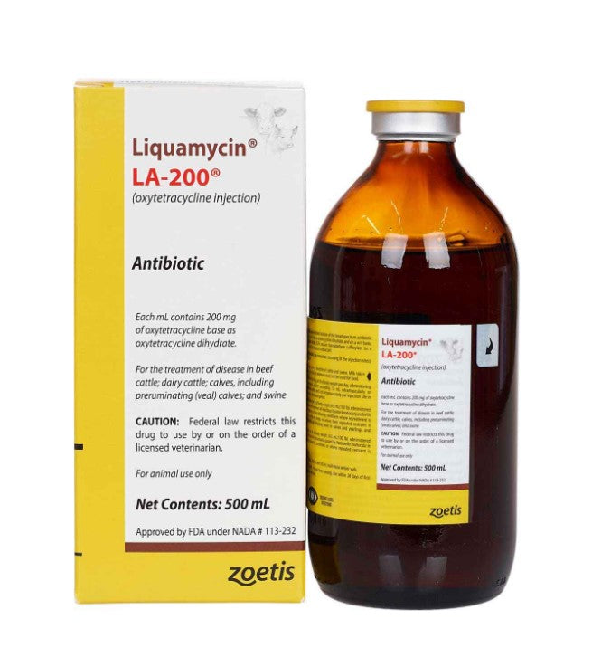 Liquamycin LA200 Antibiotic for Use in Animals Midwest Veterinary