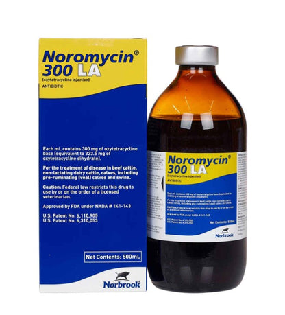 Noromycin 300 LA Oxytetracycline for Use in Animals