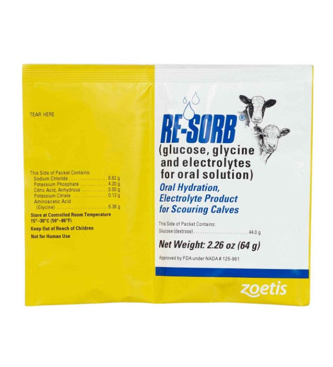 Resorb Label Resorb Electrolyte for Scouring Calves – Midwest Veterinary Service