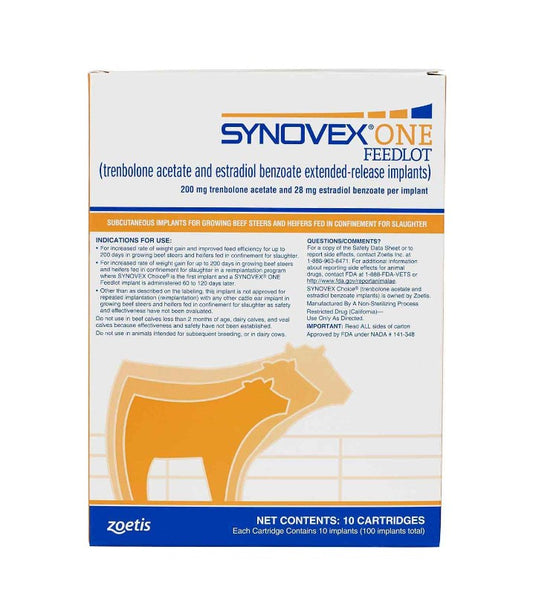 Synovex ONE Feedlot Extended-Release Implant