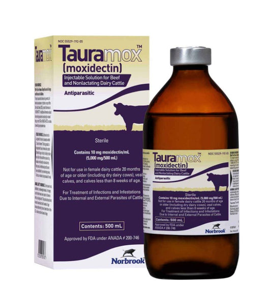 Tauramox (Moxidectin) Injectable Solution for Beef & Nonlactating Dairy Cattle