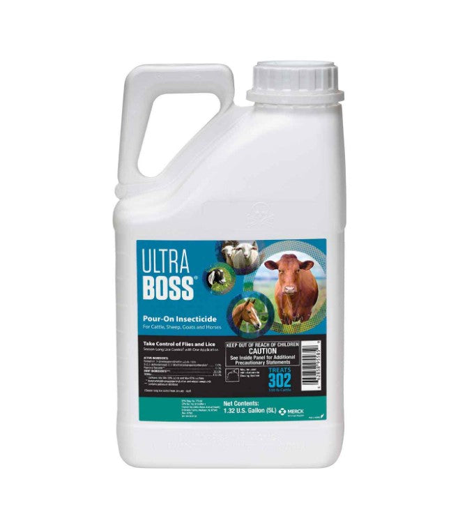 Ultra Boss Permethrin Insecticide Pour-On for Cattle, Sheep, Goats and Horses