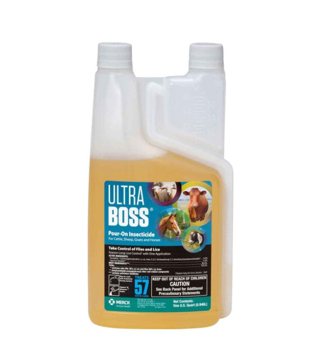 Ultra Boss Permethrin Insecticide Pour-On for Cattle, Sheep, Goats and ...